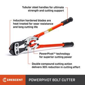 H.K. Porter 36 in. PowerPivot Center Cut Double Compound Action Bolt Cutter