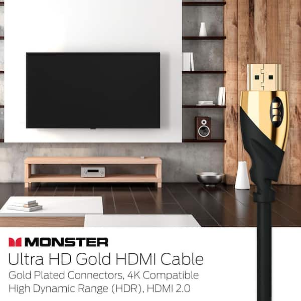 Monster 25ft HDMI 2.0 Cable hdmi 2.0 21 gbps MHV1-1025-BLK - The Home Depot