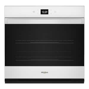 27 in. Single Electric Wall Oven with Convection Self-Cleaning in White