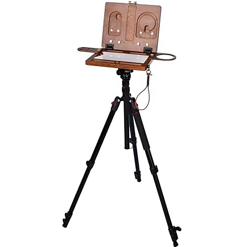 Portable Beech Wood Watercolor Easel with Adjustable Tripod Stand ...
