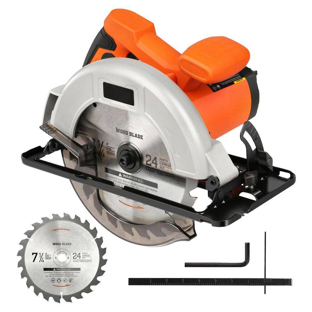 7-1/4 in. 24-Tooth Wood Cutting TCT Circular Saw Blade Power Tool Accessory for Precision Cutting (1-Pack) price history on PriceWatchPro