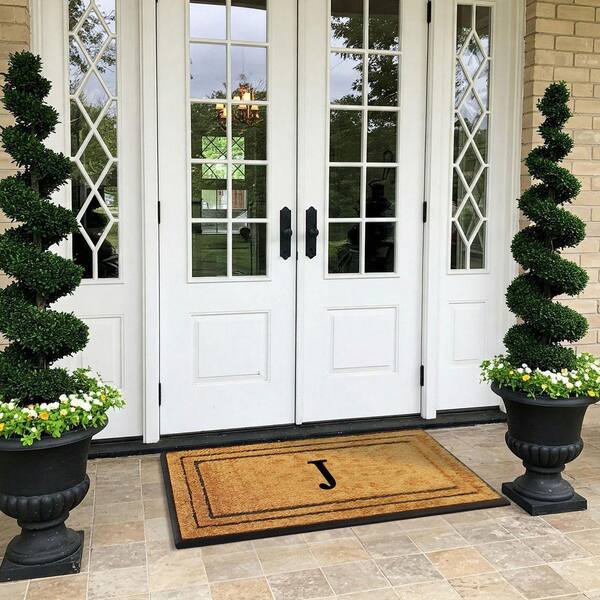 A1HC Natural Coir & Rubber Doormat, 30 in. x 60 in., Thick & Non