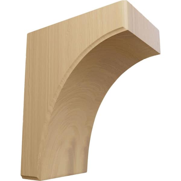Ekena Millwork 8 in. x 5-1/2 in. x 10 in. Unfinished Cherry Clarksville Corbel