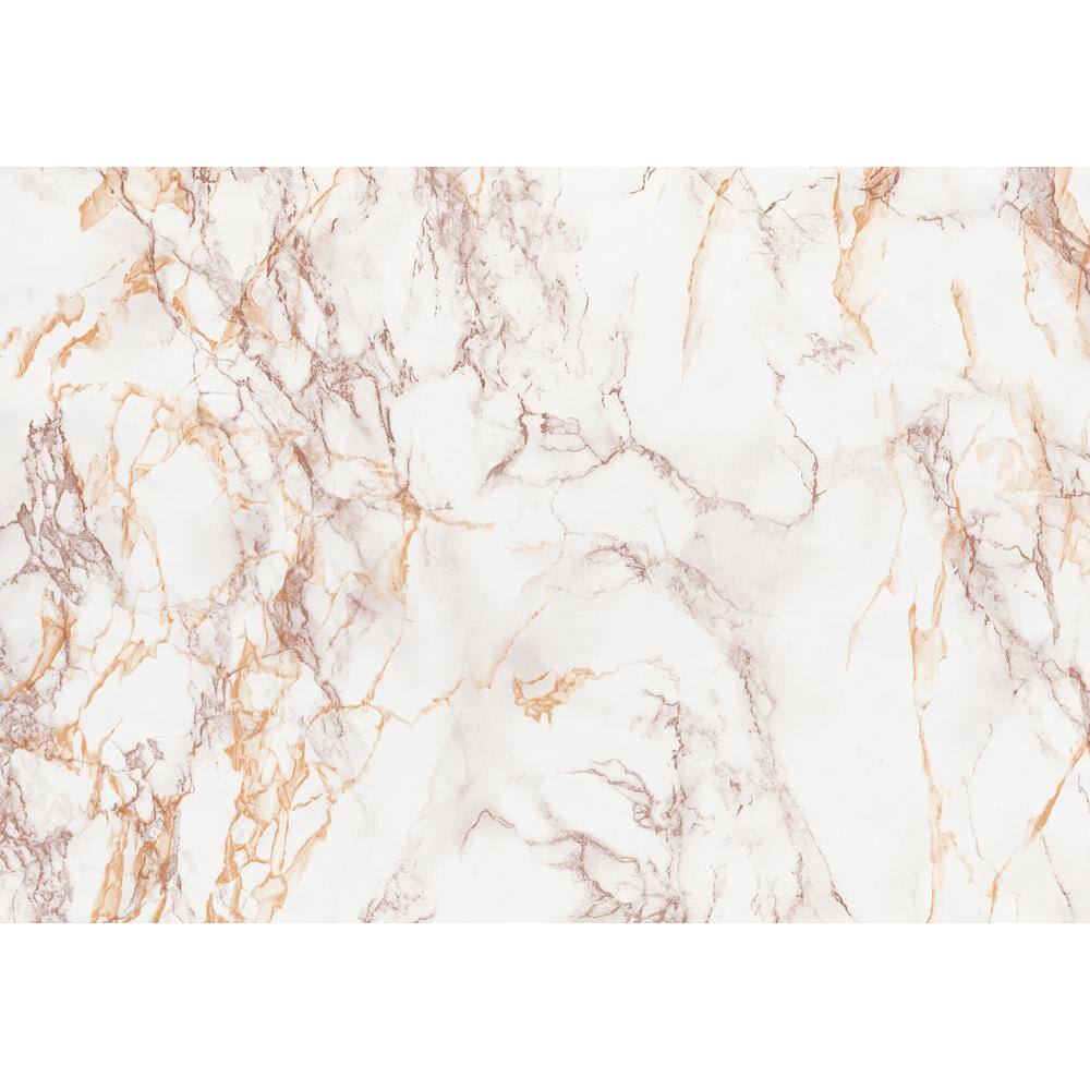 Brown and Gold Marble Self-Adhesive Vinyl Film