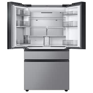 Bespoke 29 cu. ft. 4-Door French Door Refrigerator with Family Hub in Charcoal Glass Top