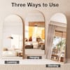 Sxiawe 28x71 Classic Arched Gold Full Length Mirror