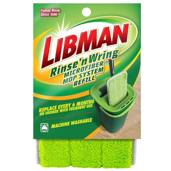 Rinse 'N Wring Microfiber Flat Mop Refill Pad