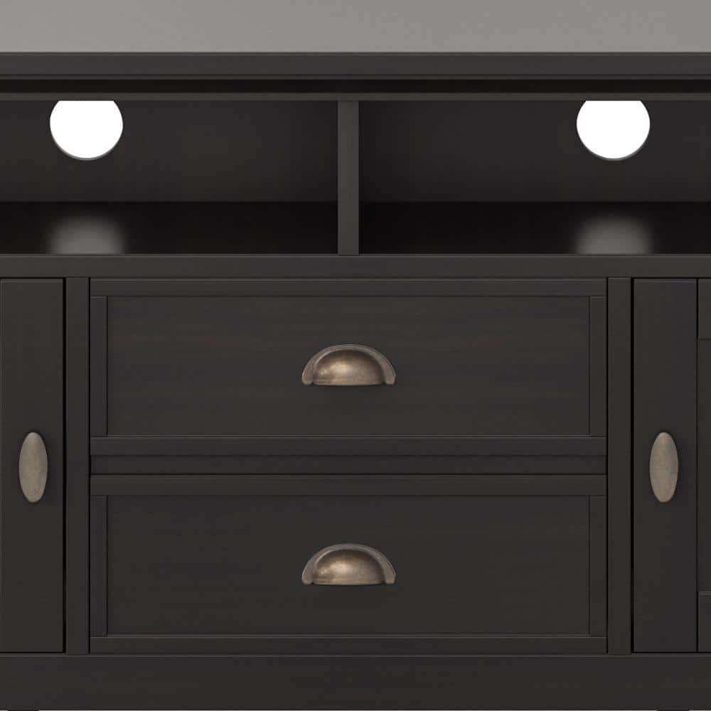 Redmond Hickory Brown Solid Wood 72" Extra Wide TV Media Stand