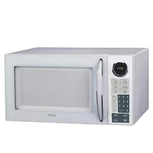 Magic Chef 0.9 cu. ft. Countertop Microwave in Stainless Steel with Gray  Cavity HMM990ST - The Home Depot