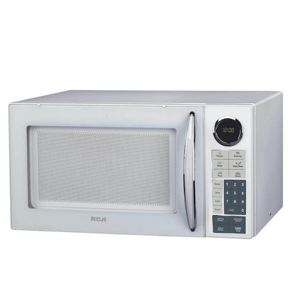 RCA 0.9 cu. ft. Countertop Microwave in White