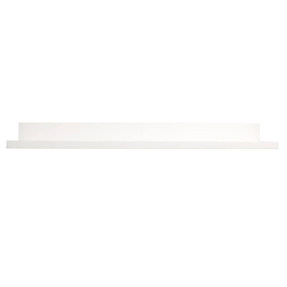 Elegant White Wood 36" Picture Ledge Floating Wall Shelf