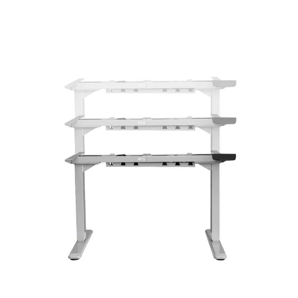 Black 50'' Electric Height Adjustable Desk Frame with Dual Motor