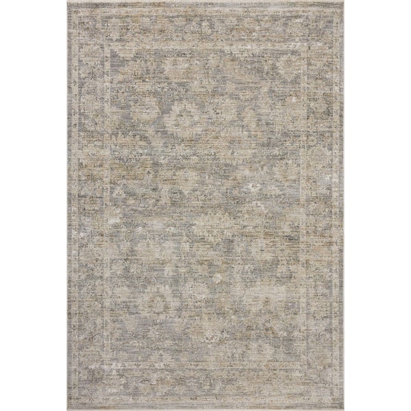 Tabitha Slate / Natural 2 ft. 7 in. x 10 ft. Traditional Runner Rug