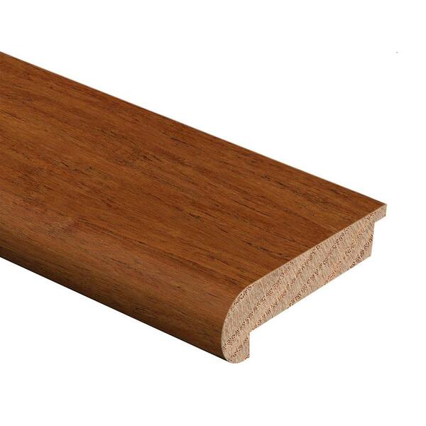 Zamma Strand Woven Bamboo Mahogany 1/2 in. Thick x 2-3/4 in. Wide x 94 in. Length Hardwood Stair Nose Molding Flush