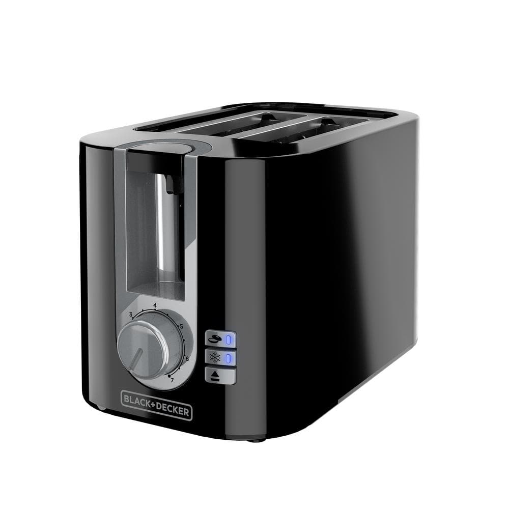 black & decker tr0025b toaster  2-slice  black - quantity 1