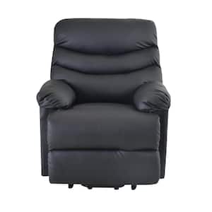 Black PU Leather Power Recliner and Lift Chair Lift Recliner Chair with Steel Reclining Mechanism