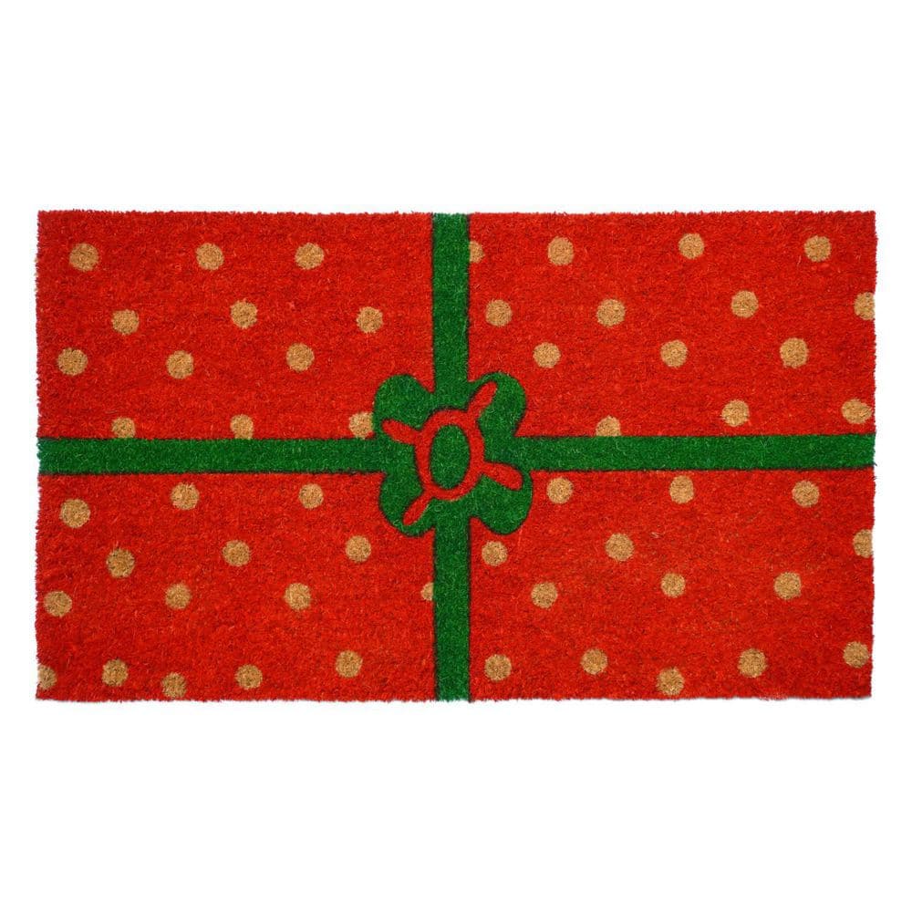 Multi-Colored 29 in. x 17 in. Coir Outdoor Door Mat price history on PriceWatchPro