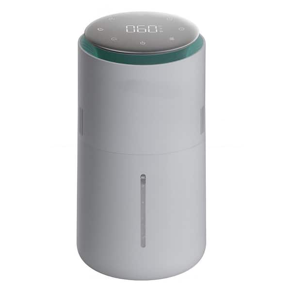 0.79 Gallon Plastic Evaporative Tabletop Humidifier with Auto Humidity and APP Control for Bedroom and Baby, Gray