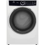 8 cu. ft. White Front Load Perfect Steam Electric Dryer with LuxCare Dry and Instant Refresh