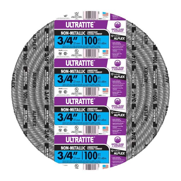 3/4 in. x 100 ft. Ultratite Liquidtight Flexible Non-Metallic PVC Conduit