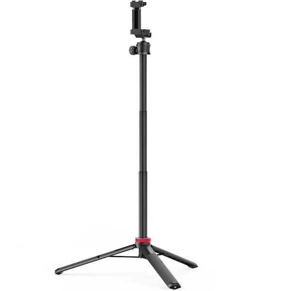 OBJLGEV Extendable Phone Tripod 59 Selfie Stick Vlog Stand with 2 in 1 Phone Clip 360° Ball Head for Camera Travel