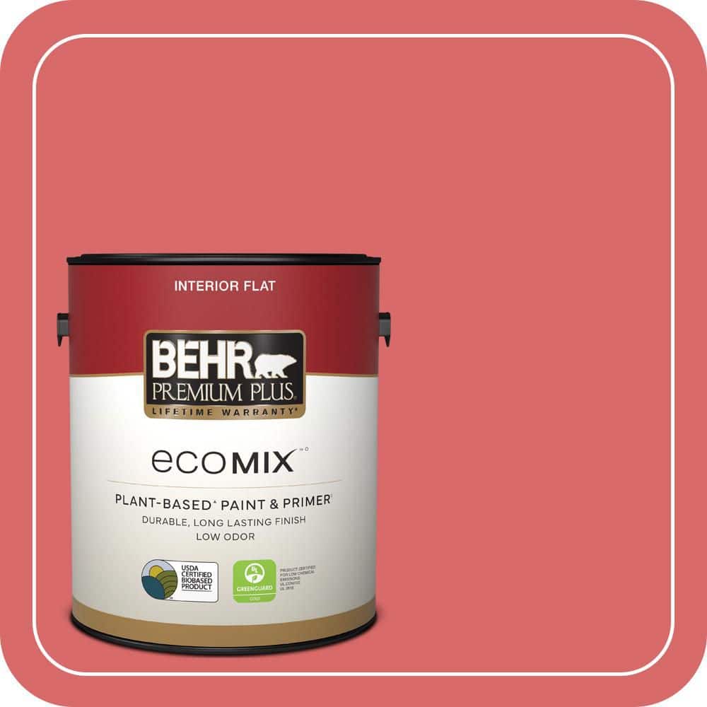 1 gal. #160B-6 Coral Expression Flat EcoMix Plant-Based Interior Paint & Primer product image for price tracking