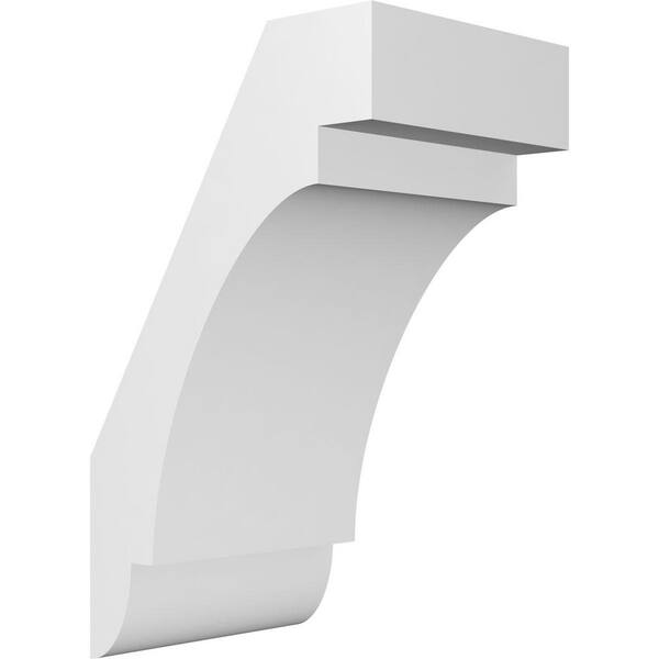 Ekena Millwork 5"W x 6"D x 10"H Standard Aspen Architectural Grade PVC Knee Brace