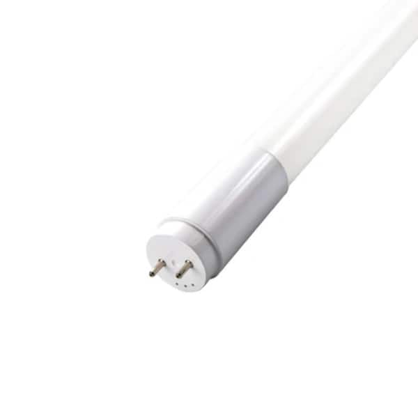 LED T8 Glass Tube,18 Watt,2250 Lm,Adj CCT 4000K/5000K/6500K,120-277Vac,4ft,Frosted Lens,TypeA+B,Double End Power,Pack 25