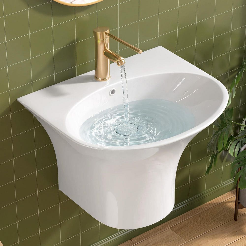 Zeafive 22 in. L x 18.3 in. W x 15.38 in. H Wall-Mounted Bathroom