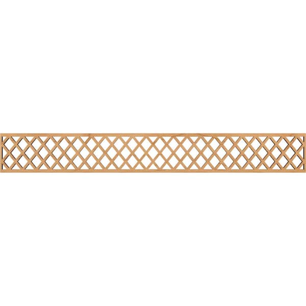 Ekena Millwork Manchester Fretwork 0.375 in. D x 46.5 in. W x 6 in. L Maple Wood Panel Moulding