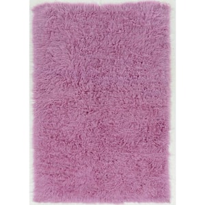 New Flokati Lilac 3 ft. 6 in. x 5 ft. 6 in. Accent Rug