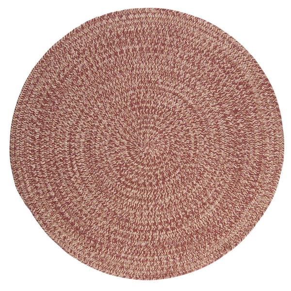 Home Decorators Collection Cicero Rosewood 8 ft. x 8 ft. Round Braided Area Rug