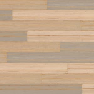 Laona 9/32 in. T x 5.1 in. W x 36.22 in. L Hand Scraped Click Lock Engineered Bamboo Flooring (15.45 sq.ft./case)