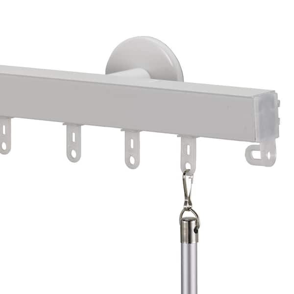 Art Decor Nexgen Non-Telescoping 108 in. Aluminum Traverse Rod in White
