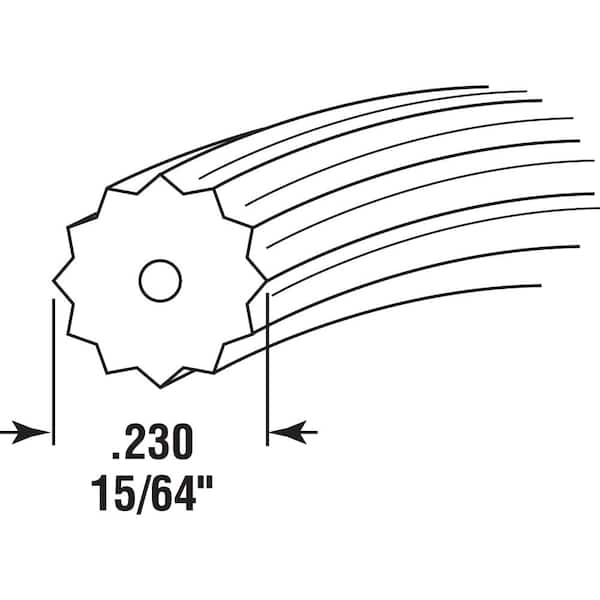 0.230 in. x 250 ft. Roll Gray Screen Spline