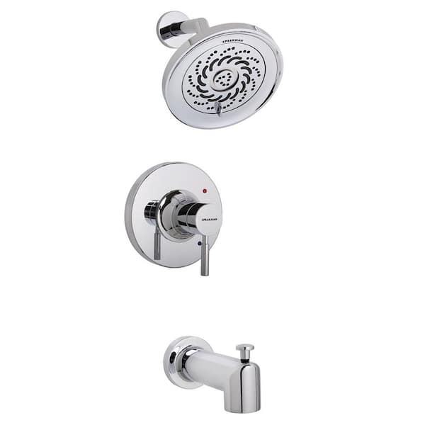 Speakman Neo 1-Handle Tub Shower Universal Trim Kit in Polished Chrome with Exhilaration Showerhead (Valve Not Included)