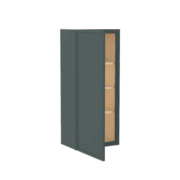 Franklin 18 in. W x 12 in. D x 42 in. H Assembled Plywood Wall Kitchen Cabinet in Verdant Green with Soft Close