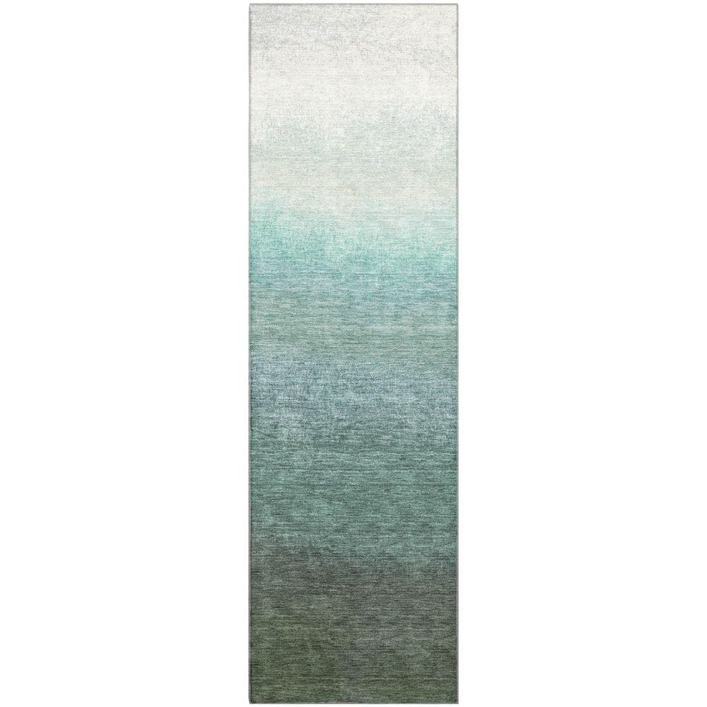 Mayfield Premium Machine Washable Abstract AMF2012 Seafoam 2 ft. x 7 ft. Runner Rug price history on PriceWatchPro