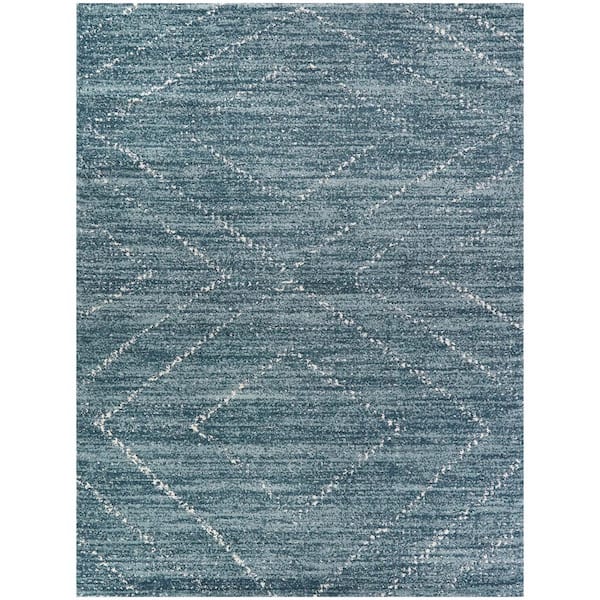 Sienna Blue 5 ft. x 7 ft. Geometric Area Rug