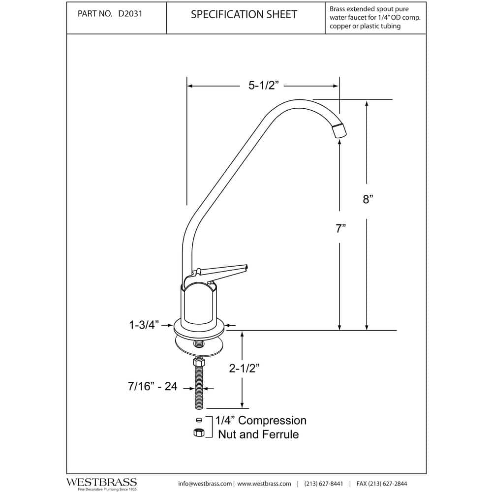 8 in. Touch-Flo Style Pure Cold Water Dispenser Faucet, Satin Nickel