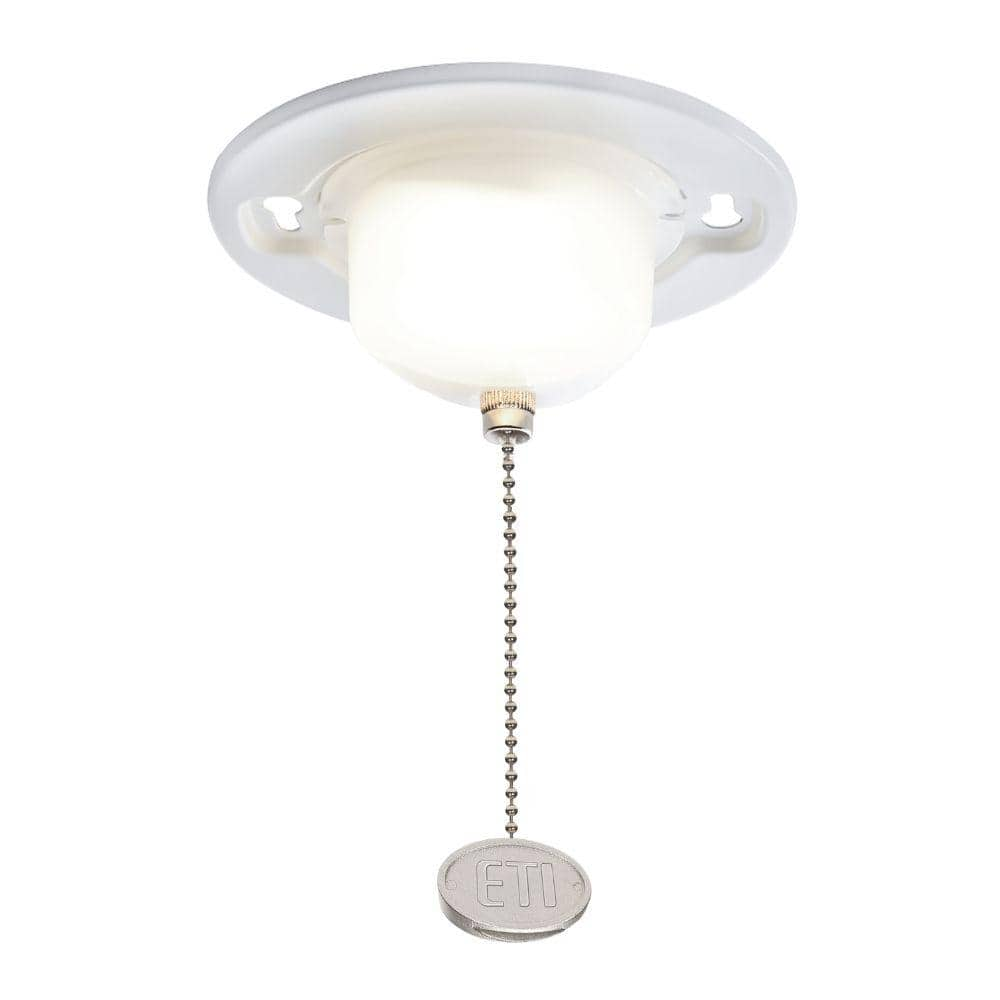 ETi 5 in. Closet Light with Pull Chain Utility Garage Light LED