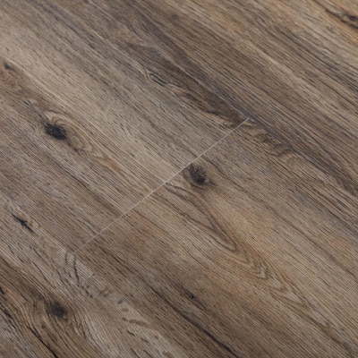 Take Home Sample - Wide Plank SPC Espresso Textured 1/4 in. T SPC Vinyl Flooring - 5 in. x 7 in.