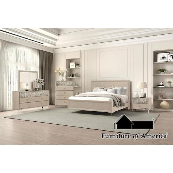 Kaira 5-Piece Natural Oak Brown Queen Wood Bedroom Set