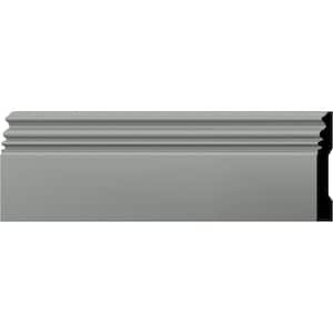 SAMPLE - 3/4 in. x 5 in. x 12 in. Urethane Classic Baseboard Moulding