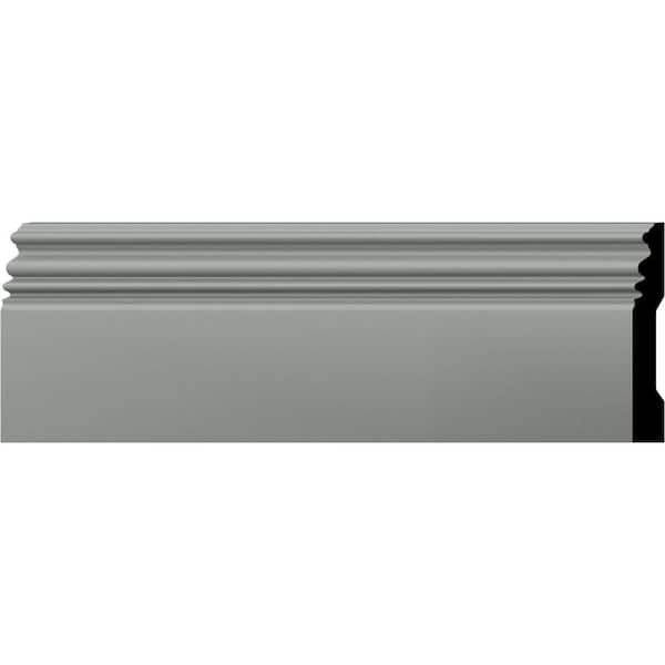 Ekena Millwork SAMPLE - 3/4 in. x 5 in. x 12 in. Urethane Classic Baseboard Moulding