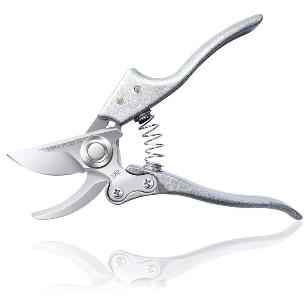 2 in. Silver Garden Professional Bypass Pruning Shears