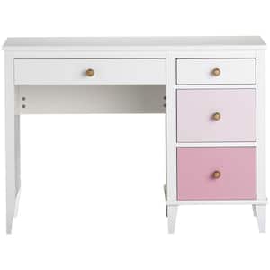 Monarch Hill Poppy White with Pink Drawers Kids Desk