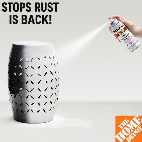 12 oz. Protective Enamel Satin White Spray Paint