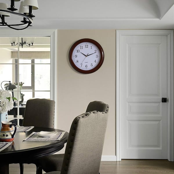 Modern Round Wall Clock Waterproof Silent Table Home Kitchen Clocks Desk Decor 