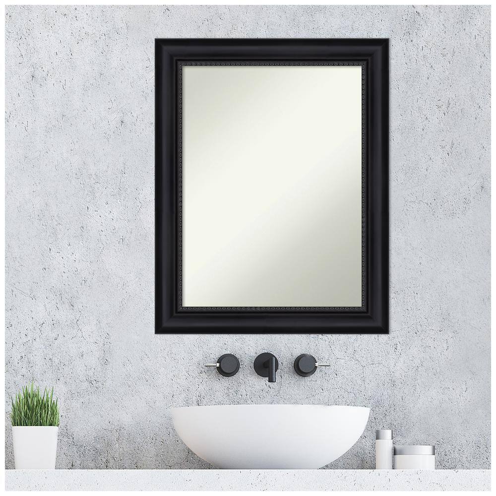 Astor Black Matte Finish Rectangular Bathroom Vanity Mirror